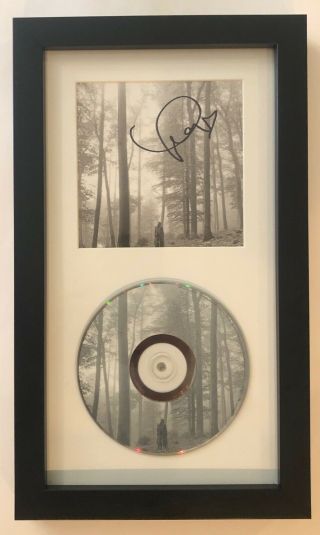 Taylor Swift Framed & Signed Cd Folklore Autographed Jsa Nashville