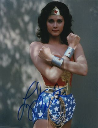 Lynda Carter Real Hand Signed 8x10 " Photo 2 Wonder Woman