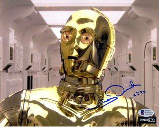 Anthony Daniels Signed Autograph Star Wars " C3 - P0 " 8x10 Photo Beckett Bas U12137