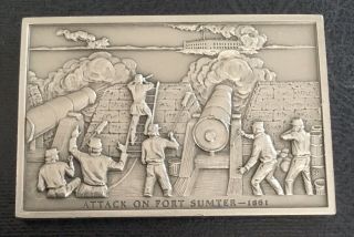 Start Of The Civil War With The Attack On Fort Sumter Medal Ingot