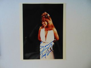 “private Dancer” Tina Turner Hand Signed 8x10 Color Photo Todd Mueller