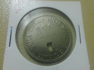 1906 Union Buffalo Mills Store Buffalo South Carolina Mill Token 1.  00 Coin 4