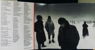 U2 Autographed WAR Album By Bono The Edge & Larry Mullen Near Cover & Vinyl 3