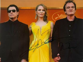 Photo Signed By Quentin Tarantino,  John Travolta,  Uma Thurman,  Pulp Fiction