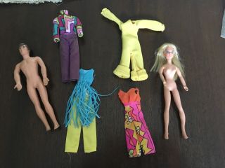 Mattel Gary Clone Rock Flower Doug Doll W/ Orig Jumpsuit Blonde W/ Yellow Outfit