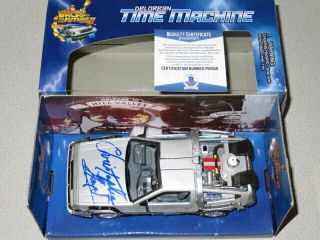 Christopher Lloyd Signed Back To The Future Delorean Autograph Beckett Bas