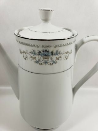 Vintage Wade Fine Porcelain China Coffee/Tea Pot Diane Pattern Made In Japan 3