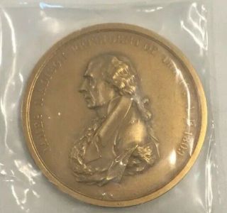 U.  S.  Medal President James Madison 3 " Bronze Box And Plastic