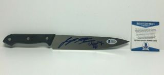 Jennifer Tilly & Ed Gale Signed 12 " Knife " Chucky " Beckett D46252