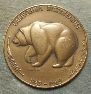 California Bicentennial,  1769 – 1969 (bear) // The Golden Land Maco