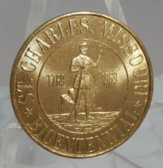 1769 - 1969 St Charles Missouri Bicentennial Souvenir Half Dollar Coin Medal C1541