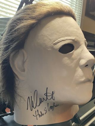 Nick Castle Signed Halloween: Michael Myers Mask " The Shape " Jsa Wpp015510