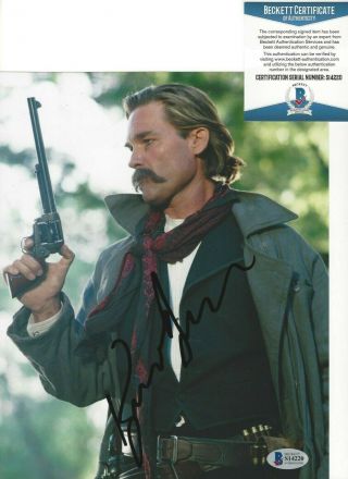 Actor Kurt Russell Signed Tombstone 8x10 Movie Photo Beckett Wyatt Earp