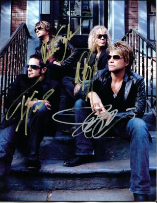 Bon Jovi Band - Rockers - All Hand Signed Autographed Photo With