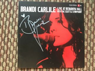 Brandi Carlile Autographed Signed Live At Benaroya Hall Vinyl Record 2xlp,  Cd