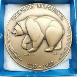 1769 - 1969 California Bicentennial Bronze Coin Medal The Golden Land