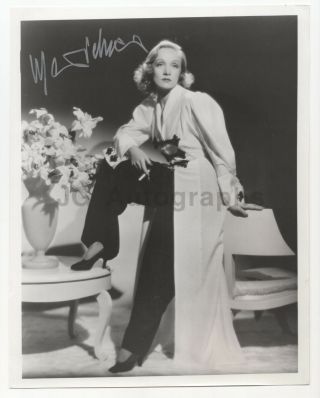 Marlene Dietrich - Iconic Hollywood Actress - Signed 8x10 Photograph