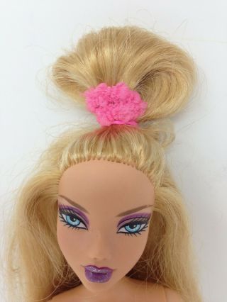 Nude Barbie My Scene Kennedy Doll Long Blonde Hair,  Plum Glitter Lips