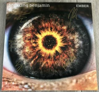 Breaking Benjamin Signed Autograph Ember Vinyl Record Album Ben Burnley,  4