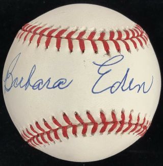 Barbara Eden Signed Baseball I Dream Of Jeannie Autograph Celebrity Signed Jsa