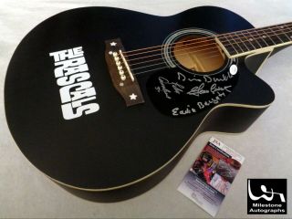 The Rascals (group X4) Autographed Signed Guitar W/ Jsa -