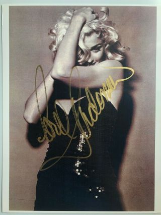Gorgeous Madonna Signed Photo Autographed Photo,  Vogue,  Material Girl,  Madge