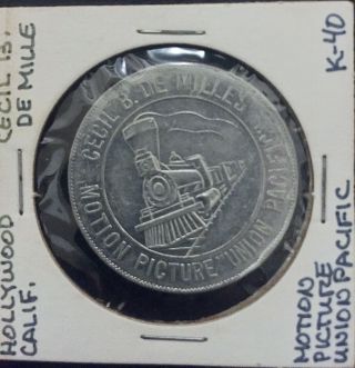 1939 Hollywood Movie Advertising Token - Cecil B.  Demille 