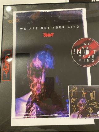 Slipknot Signed Cd Framed With Vip Patch