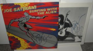 Joe Satriani Signed Surfing With The Alien Album Chickenfoot Rock 2 Items