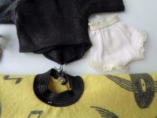 1958 Vogue Jill Jan Doll Outfit 3163 JILL ' S RECORD HOP Yellow Skirt Black Shoes 2