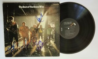 The Guess Who Real Hand Signed The Best Of Vinyl 1 Autographed By 4 Members