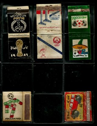 Egypt Collectables Lot 5 Advertising Match Books 5 World Cup&olympics
