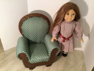 Collectors Lane Victorian Upholstered Fabric Wood Doll Chair 18 " American Girl