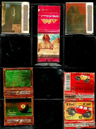 Egypt Collectables Lot 5 Advertising Match Books Lot 22