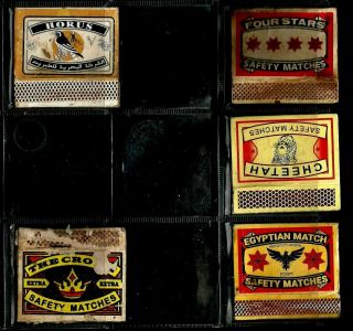 Egypt Collectables Lot 5 Advertising Match Books Lot 31