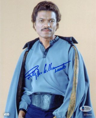 Billy Dee Williams Signed Autographed 8x10 Photo Lando Star Wars Beckett Bas