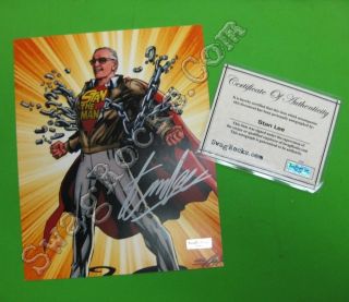 Stan Lee " Stan The Man " Autographed 8x10 Signed Photo Spiderman Authentic
