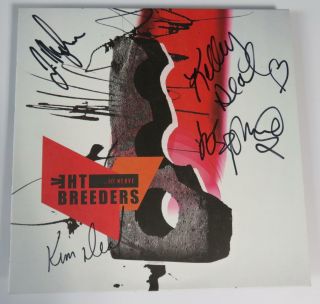 Kim Deal The Breeders Signed Autograph " All Nerve " Album Vinyl Record Lp By 4