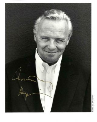 Anthony Hopkins Signed Authentic Autographed 8x10 B/w Photo Psa/dna Ag85347