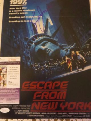 Kurt Russell Signed Escape From York 11x14 Photo W/jsa Proof