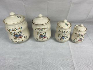 International China Co Heartland Canister Set Of 4 Country Farm Cottage C8