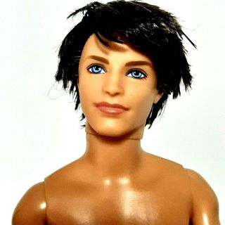 Barbie Ken Fashionistas Ryan Doll Rooted Brown Hair Blue Eyes Articulated Nude