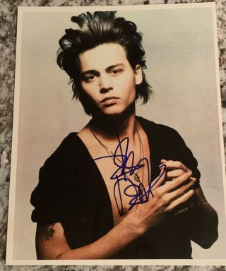 Sexy Johnny Depp 8x10 Autograph Photo Signed Jsa