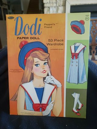Vintage 1966 Ideal Tammy Pepper Dodi Paper Doll Set Crisp