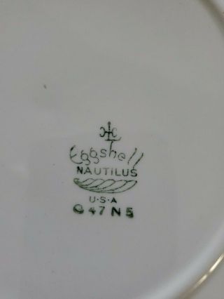 Homer Laughlin Eggshell Nautilus APPLE BLOSSOM Square Luncheon Plates Set of 12 2