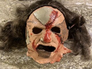 R.  A.  Mihailoff Signed Leatherface Iii Texas Chainsaw Massacre Mask Exact Proof