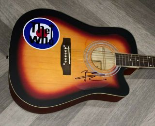 Pete Townshend The Who Signed Autographed F/s Customized Acoustic Guitar W/proof