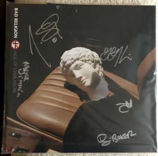 Bad Religion Signed Autographed Lp Age Of Unreason