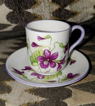Vintage Shelley Harebell Dainty Bone China Mini Miniature Tea Cup Saucer V007