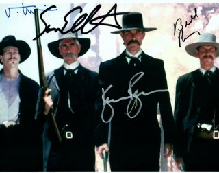 Tombstone Cast Kurt Russell Kilmer,  2 Autographed Signed 8x10 Photo Picture,